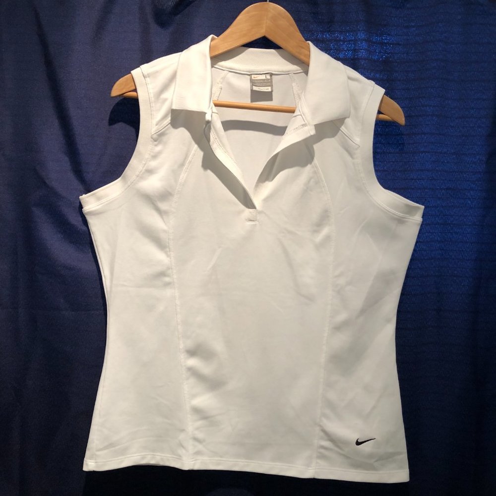 NIKE | DryFit Polo | L | White